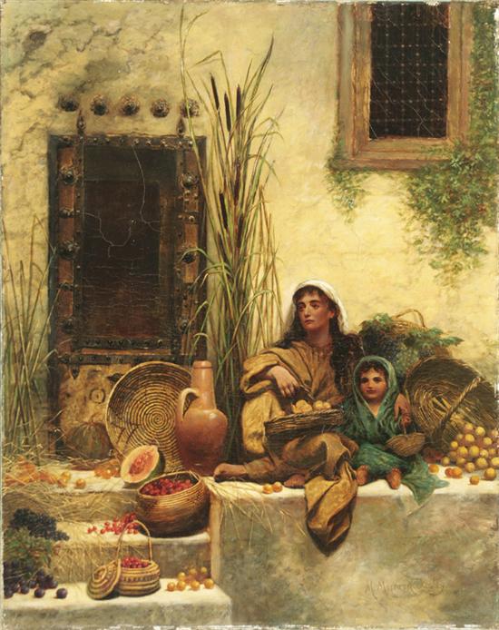 Appraisal: Margaret Murray Cookesley British d The Fruit Sellers Signed M