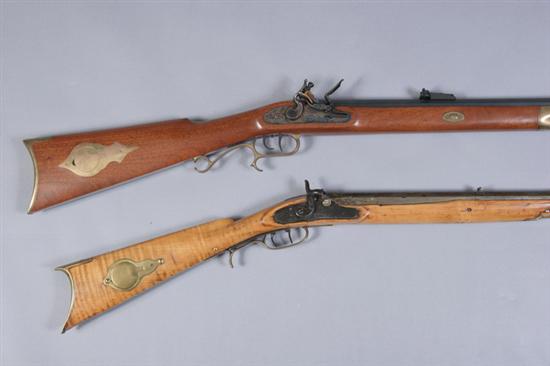 Appraisal: REPRODUCTION HALF STOCK FLINTLOCK RIFLE BY THOMPSON CENTER ARMS Serial