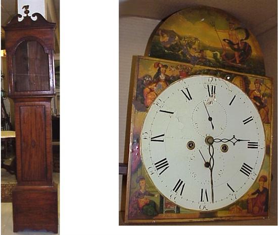 Appraisal: Tall clock late English or more probably Scottish ca plus