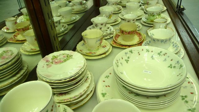 Appraisal: An assortment of English and continental porcelain part tea sets