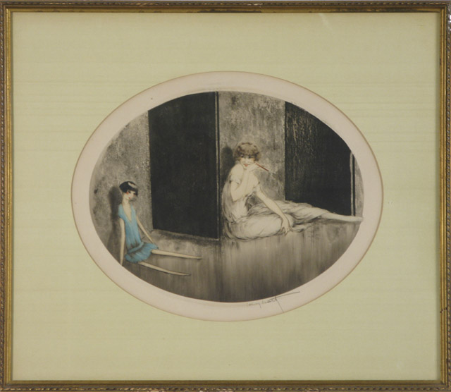 Appraisal: LOUIS ICART ETCHING AND AQUATINT New York N Y -