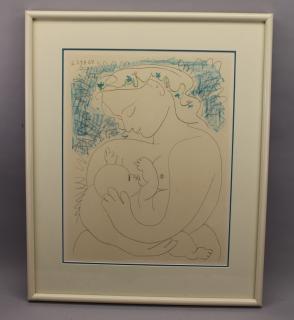 Appraisal: Pablo Picasso Maternite Lithograph Signed in the plate upper left