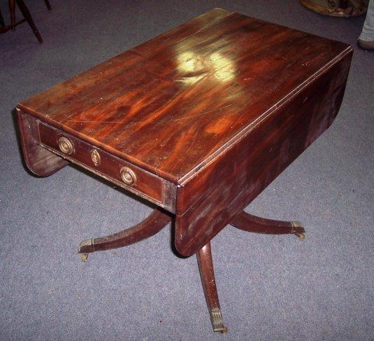 Appraisal: An early th Century mahogany Pembroke table the two-flap top