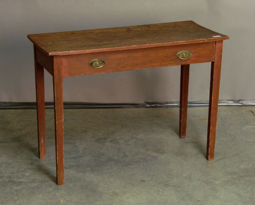 Appraisal: Stained pine work table th c h w