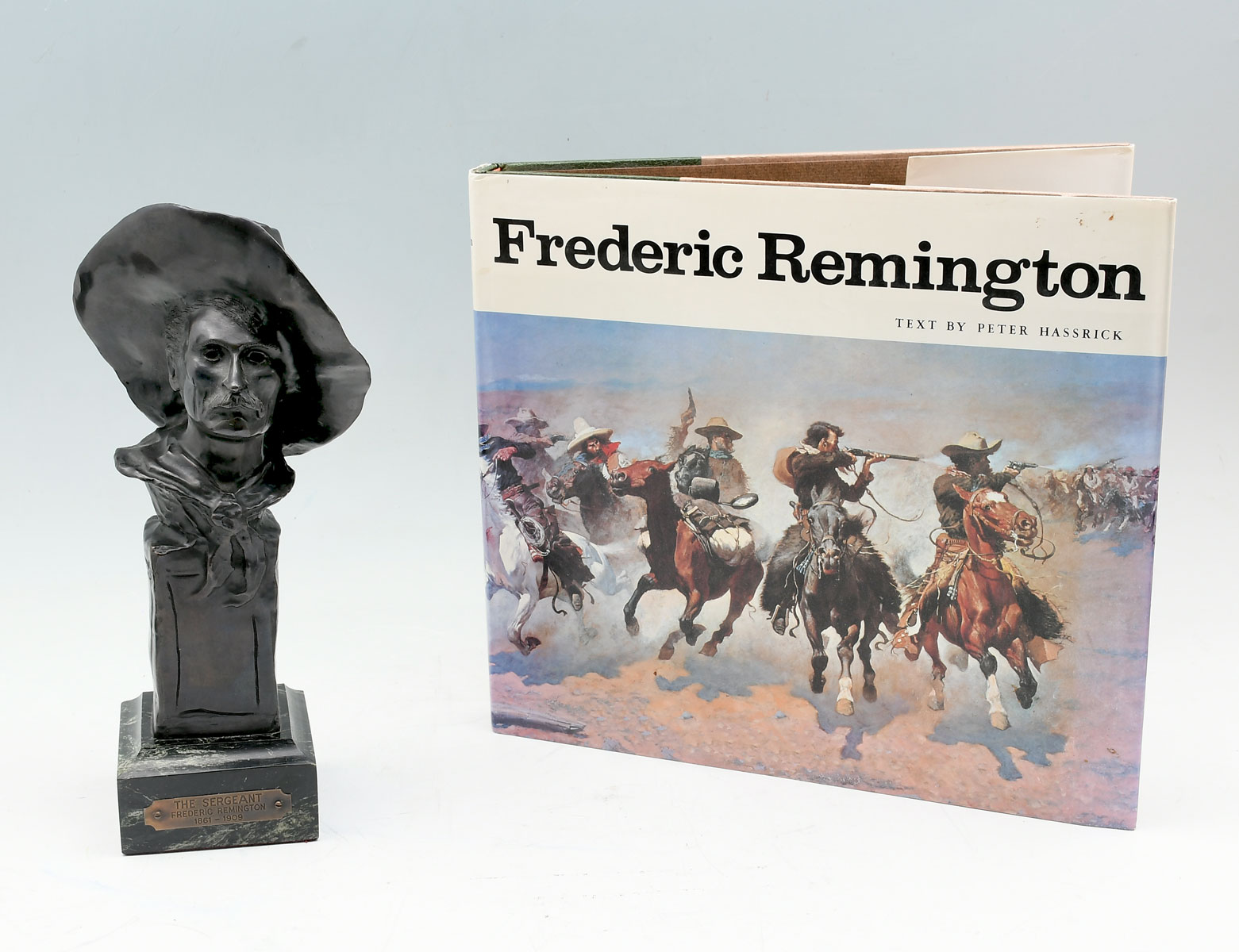 Appraisal: BRONZE AFTER FREDERICK REMINGTON THE SARGENT Approx '' h affixed