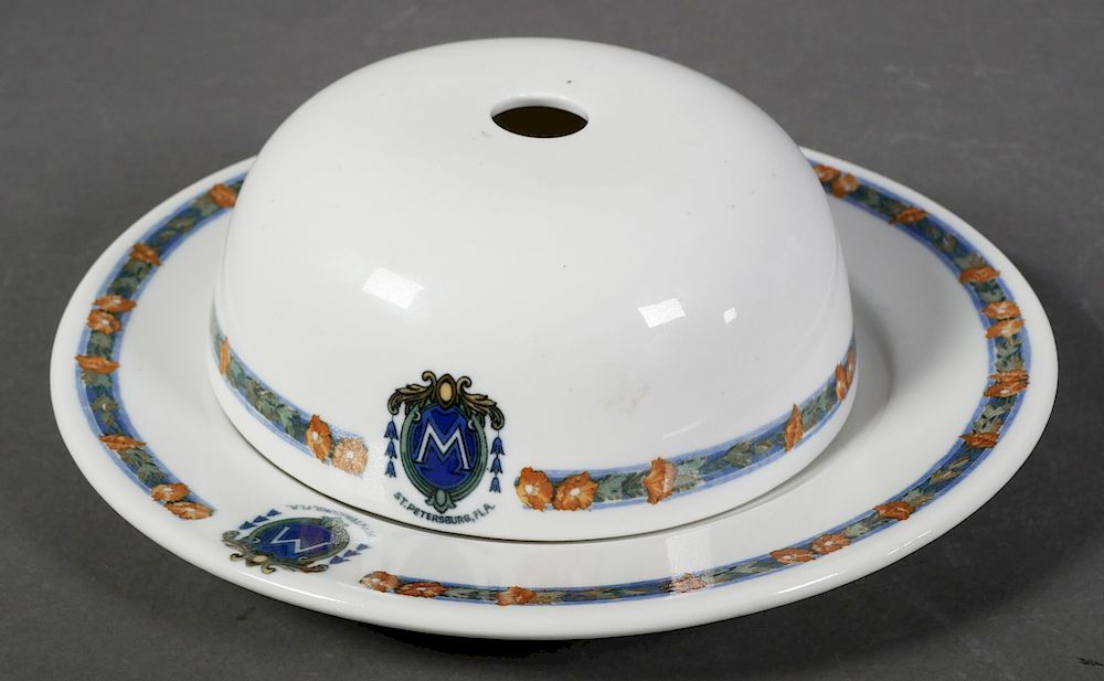 Appraisal: Hotel Mason PRINCESS MARTHA St Pete Plate and cover from