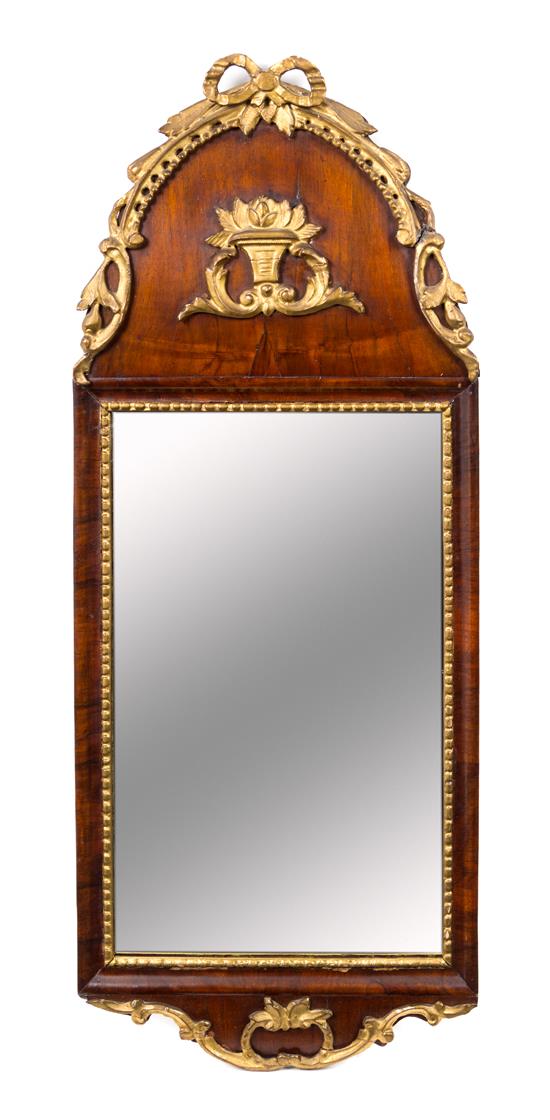 Appraisal: Sale Lot A Continental Parcel Gilt Burlwood Mirror th th