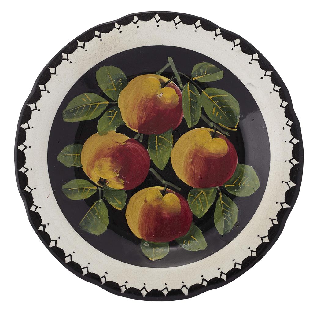 Appraisal: WEMYSS WARE AN 'APPLES' GORDON DESSERT PLATE CIRCA decorated by