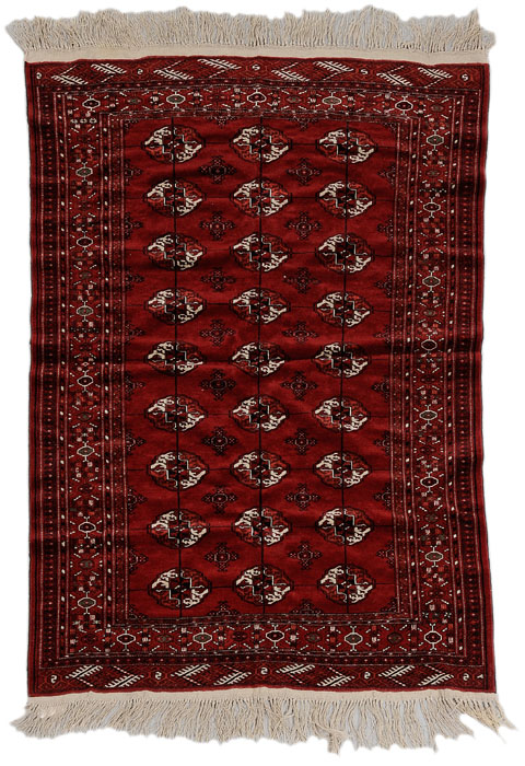 Appraisal: Turkman Rug Central Asia early to mid th century finely