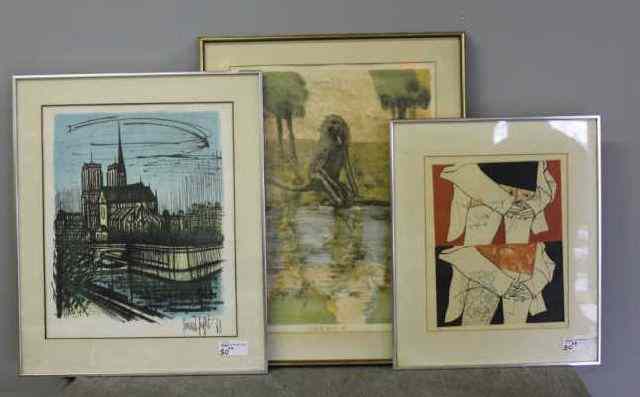 Appraisal: Box Lot of Prints BUFFET PARKER Unknown Bernard Buffet ''Notre