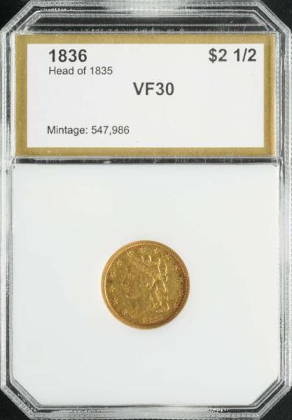 Appraisal: Classic Head Quarter Eagle Gold VF Description Graded by PCI