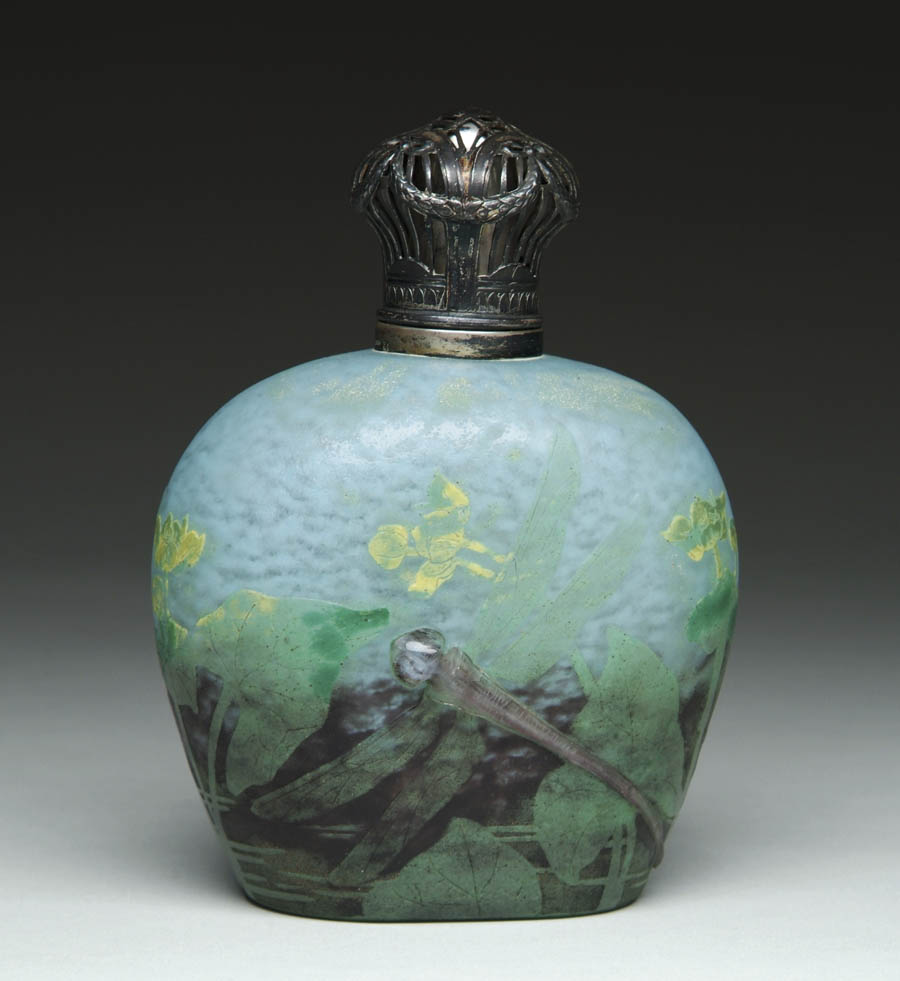 Appraisal: DAUM NANCY PERFUME LAMP Extremely rare and unusual Daum perfume