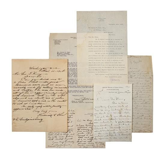 Appraisal: KUNZ George Frederick An archive of letters written between and