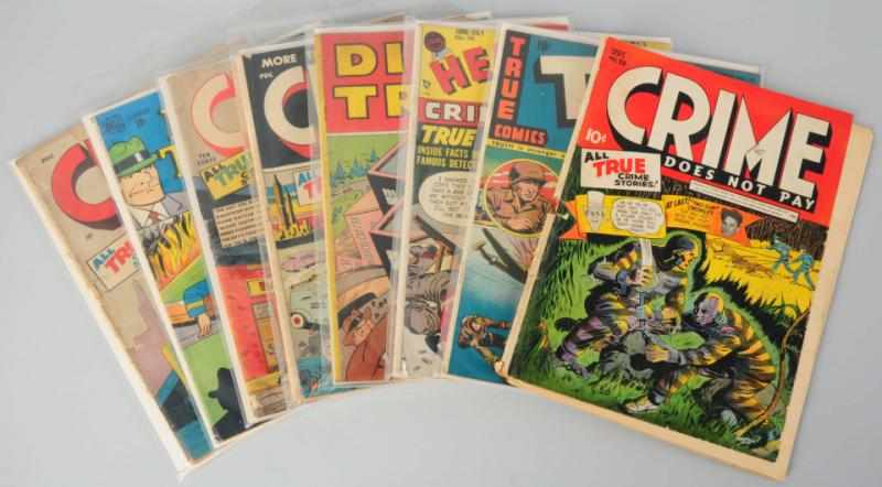 Appraisal: Lot of s Crime Themes Comic Books Click for full