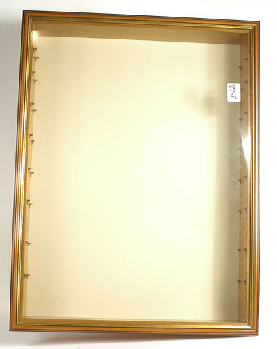 Appraisal: Wall mounted display cabinet Measuring high wide and deep complete