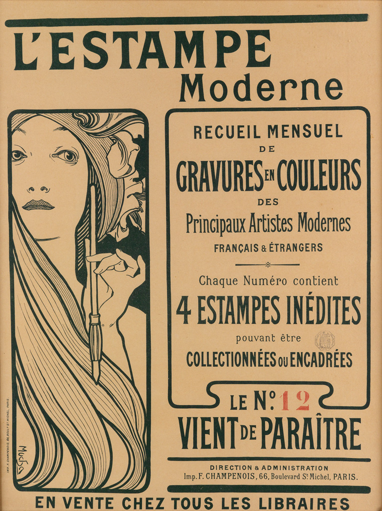 Appraisal: ALPHONSE MUCHA - L'ESTAMPE MODERNE GRAVURES EN COULEURS x inches