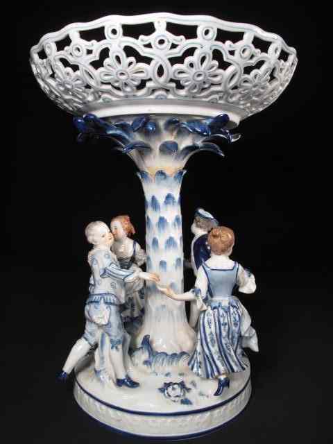 Appraisal: Meissen porcelain with four figures of children playing Ring Around