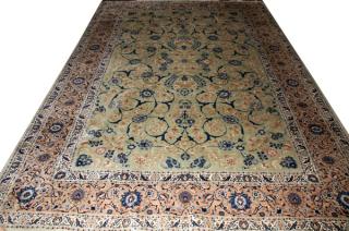 Appraisal: TABRIZ PERSIAN HANDWOVEN WOOL CARPET TABRIZ PERSIAN HANDWOVEN WOOL CARPET