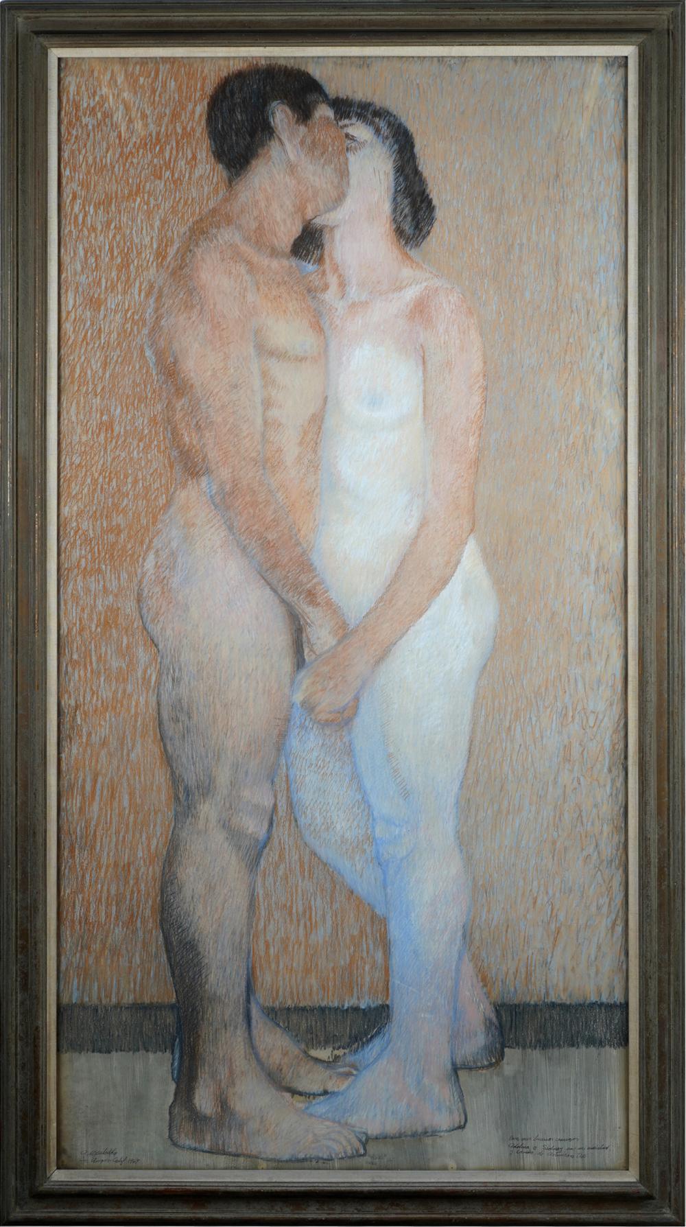 Appraisal: ARTEMIO SEPULVEDA B TWO FIGURES pastel on paper signed lower