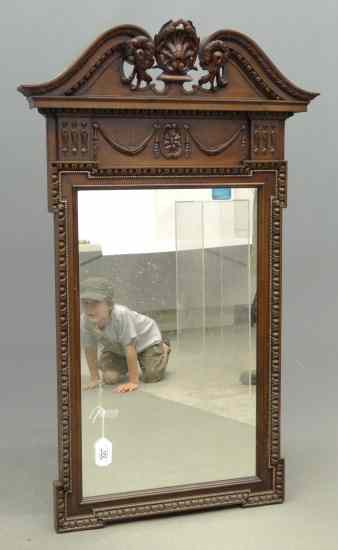 Appraisal: Decorative carved mahogany Chippendale style mirror '' x ''