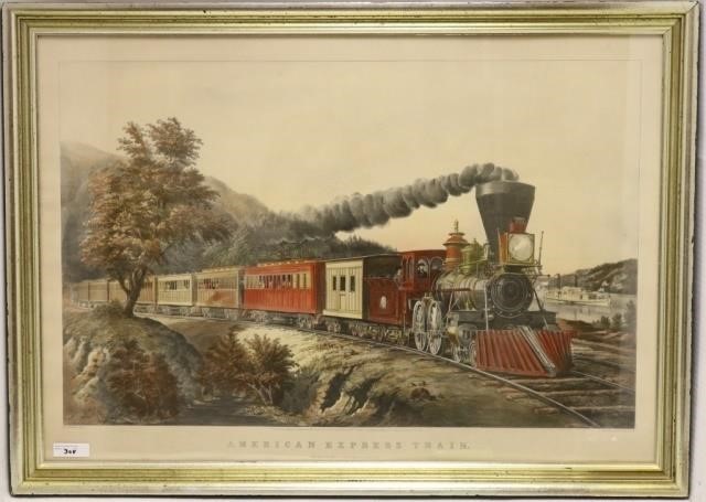 Appraisal: MID- TH C CURRIER IVES COLORED LITHO TITLED THE AMERICAN