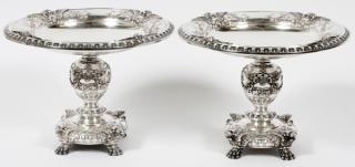 Appraisal: DOMINICK AND HAFF STERLING SILVER COMPOTES PAIR DOMINICK AND HAFF