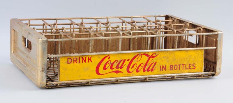 Appraisal: Coca-Cola Bottle Metal Case Carrier This carrier has minor wear