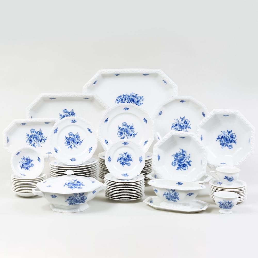 Appraisal: Rosenthal Porcelain Transfer Printed Part Dinner Service in the 'Cobalt