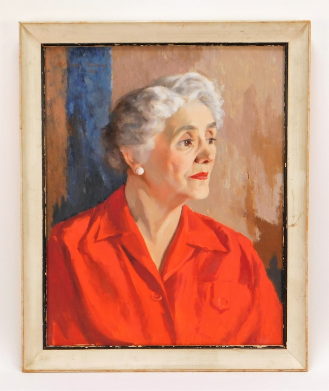 Appraisal: ROBINSON MURRAY PORTRAIT OF AN OLD WOMAN PAINTING Massachusetts -