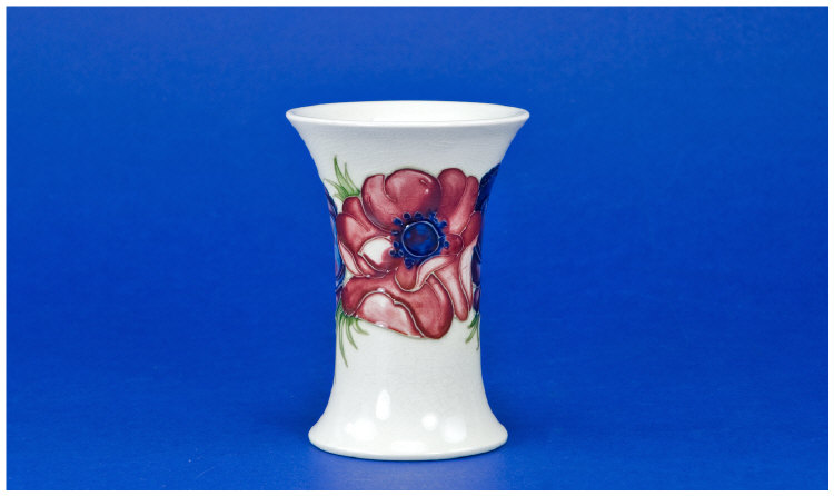 Appraisal: Moorcroft Vase Anemone Range on cream ground Moorcroft marks to