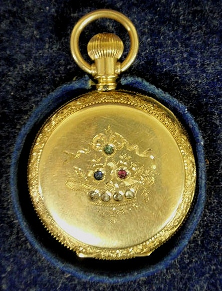 Appraisal: Hunter cased k gold pocket watch the dust cover set