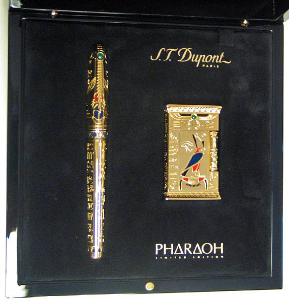 Appraisal: DUPONT Two Piece Limited Edition Pharoah Set This set comprised