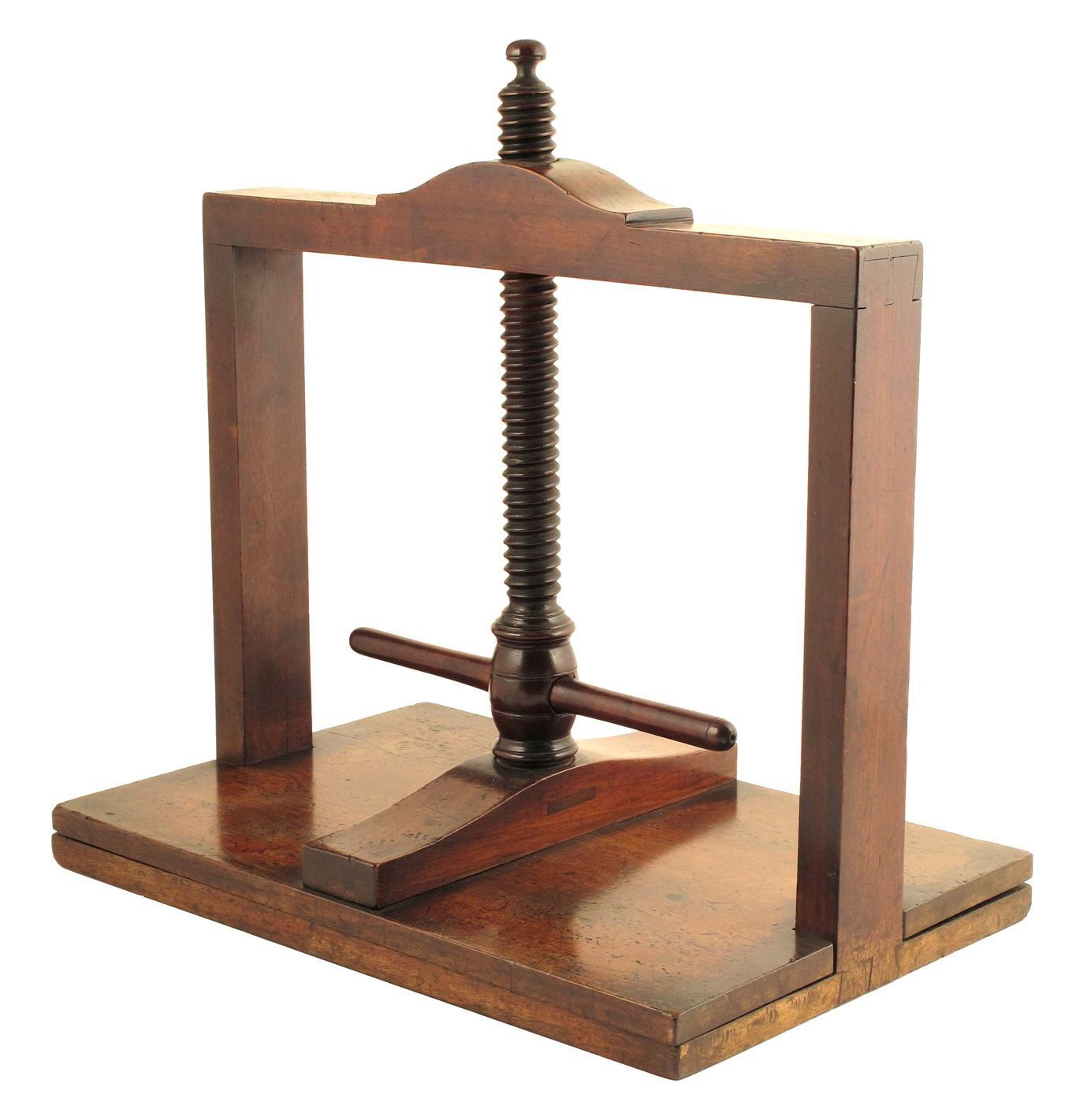 Appraisal: A th century mahogany book press