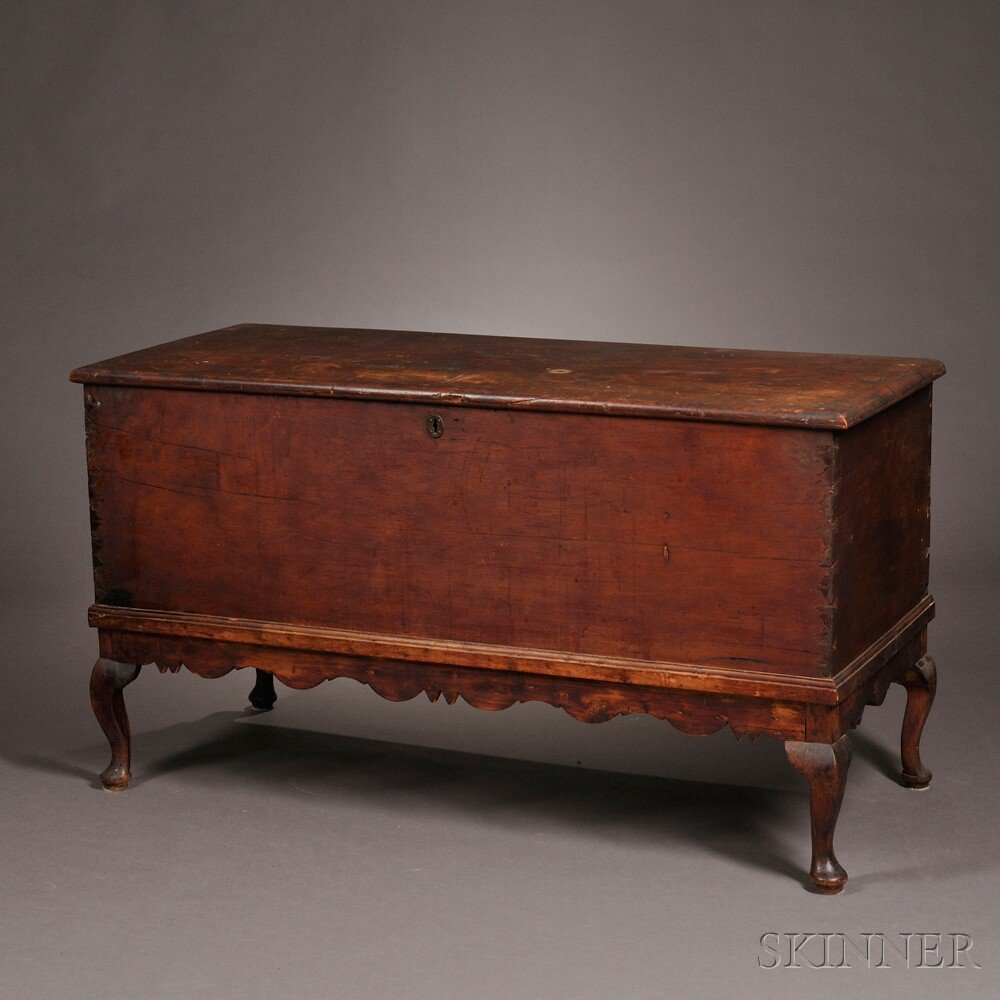 Appraisal: Queen Anne Cedar Chest on Frame Bermuda c the molded