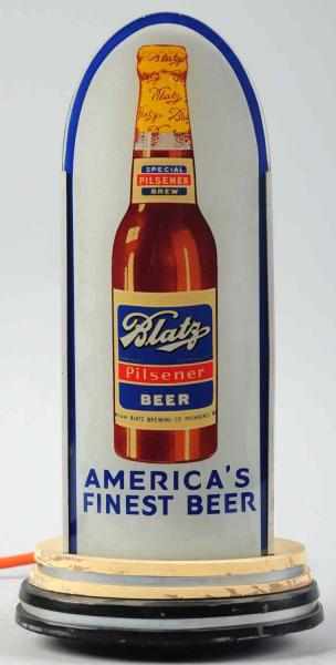 Appraisal: Blatz Pilsener Beer Light-Up Bullet Sign Clean glass and nice