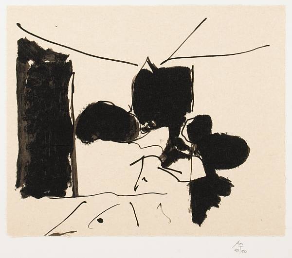 Appraisal: Robert Motherwell American - The Paris Review E B Lithograph