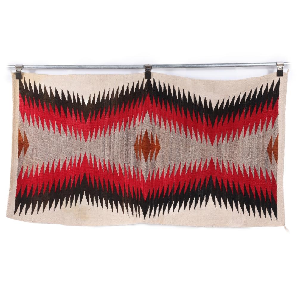 Appraisal: NAVAJO SOUTHWEST STYLE DAZZLER WEAVING RUG IN SHADES OF RED