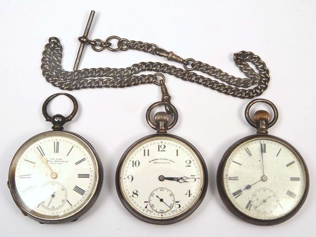 Appraisal: NORTHERN GOLDSMITHS COMPANY NEWCASTLE ON TYNE SILVER CASED POCKET WATCH