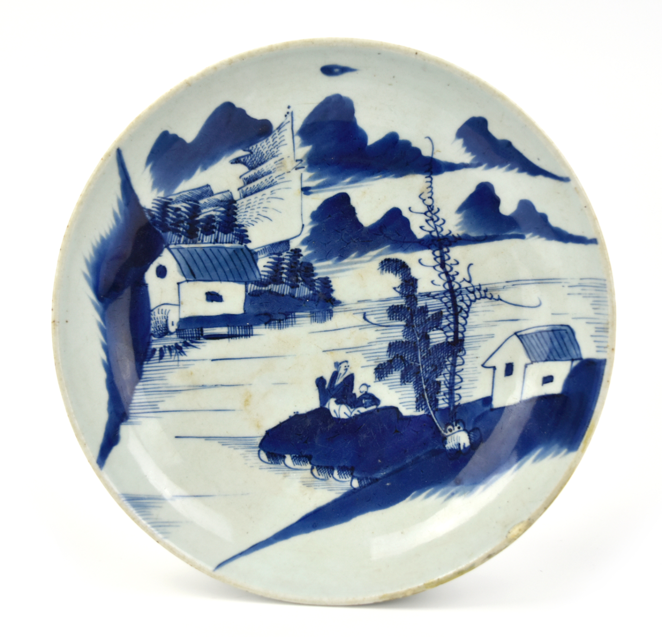 Appraisal: Chinese th C painted with mountain and river landscape with