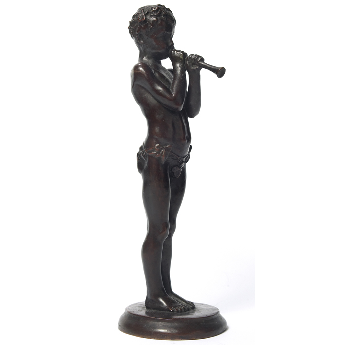 Appraisal: Edith Field American th century ''Boy with Horn '' c