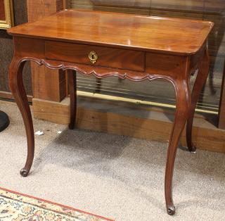 Appraisal: Louis XV style walnut occasional table Louis XV style walnut