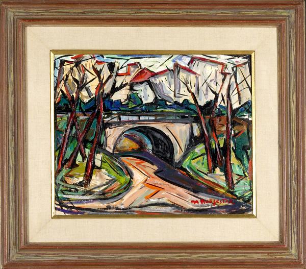 Appraisal: MAXIM BUGZESTER Polish American - Untitled Central Park oil on