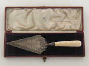 Appraisal: East End interest - a Victorian silver presentation trowel with