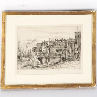 Appraisal: James Abbott McNeill Whistler etching James Abbott McNeill Whistler etching