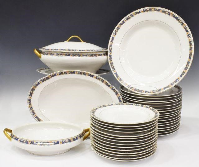 Appraisal: lot of French Limoges porcelain partial dinner service A Lanternier