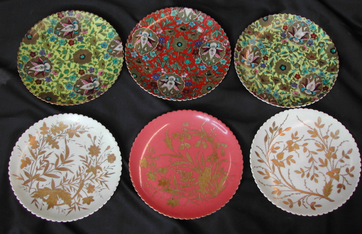 Appraisal: Group of Six Carl Knoll Fischern Porcelain Dessert Plates fourth