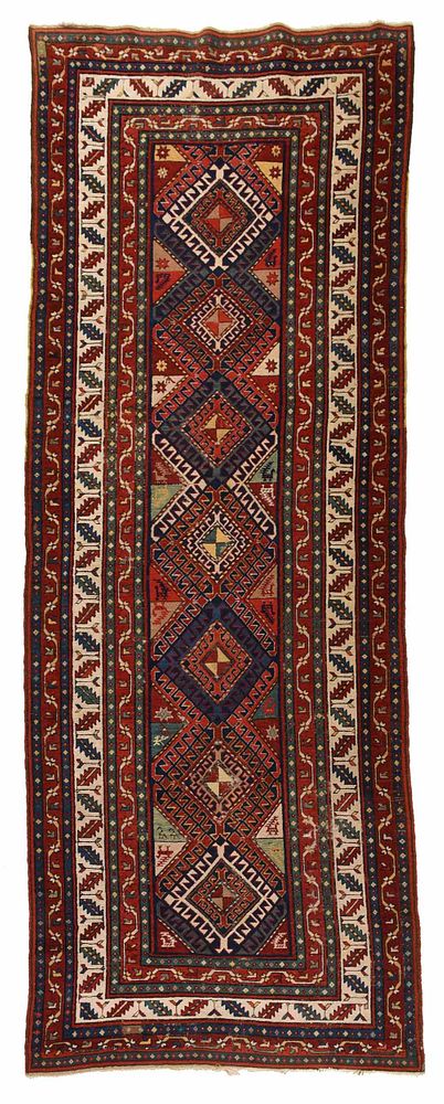 Appraisal: Konya Rug Turkish mid th century central diamond shaped medallions