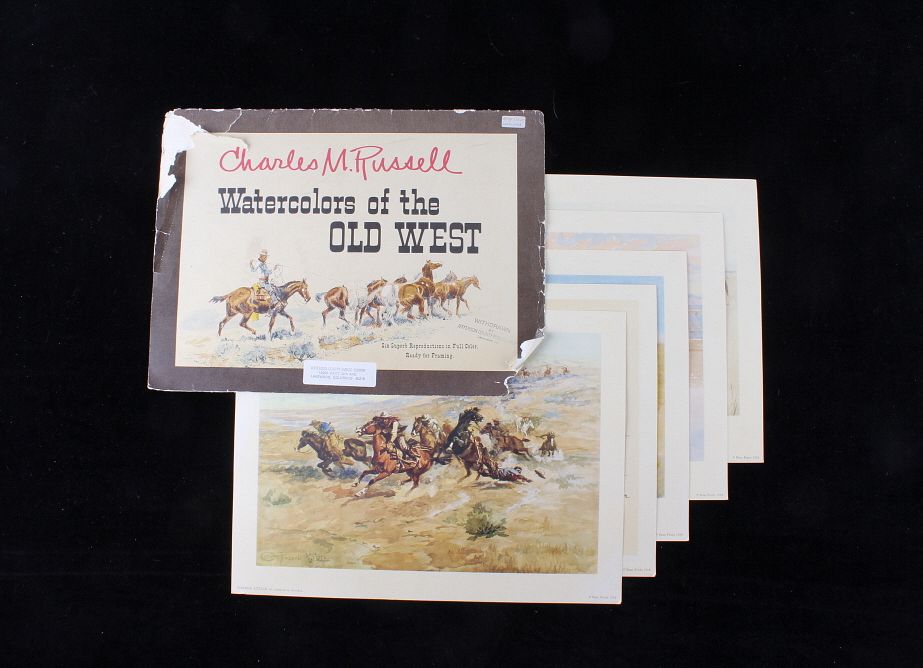 Appraisal: Charles M Russell Watercolors of the Old West Featured in