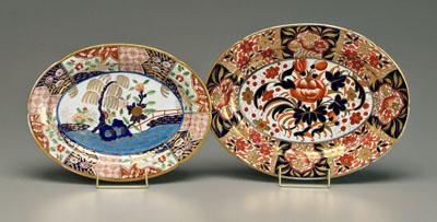 Appraisal: Two pieces ironstone both in the Imari taste oval platter