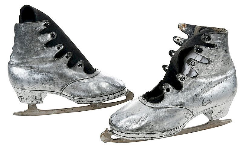 Appraisal: Ice Skates Worn by Charlotte Oelschagel German early th century